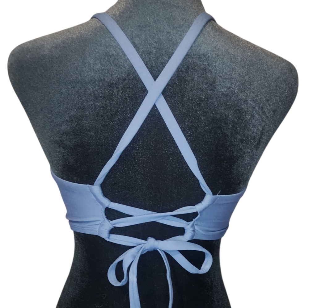 DSG Long Line Scoop Neck Bikini Top, Womens Medium - Picture 2 of 2